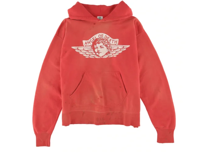 Red Saint Mxxxxxx Angel of Death Hoodie - Saint Michael Clothing